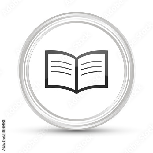 Weißer Button - Buch offen