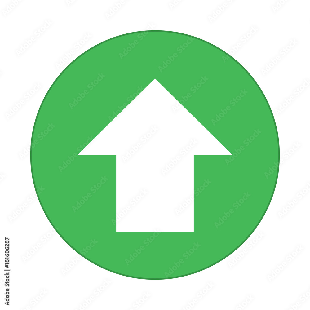 arrow up, round flat icon arrow up, round flat icon