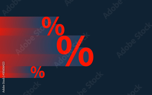 Black Friday Rabatt Prozentzeichen