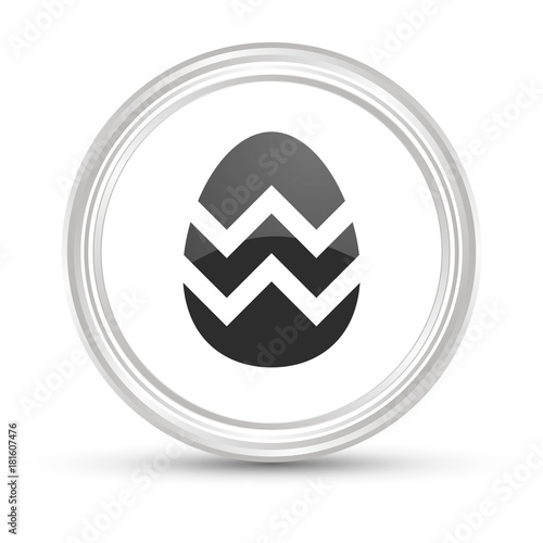 Weißer Button - Osterei