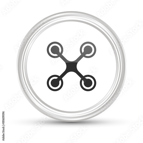 Weißer Button - Quadrocopter