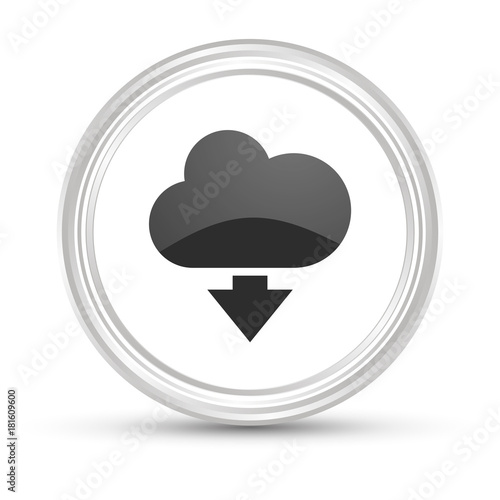Weißer Button - Wolke herunterladen