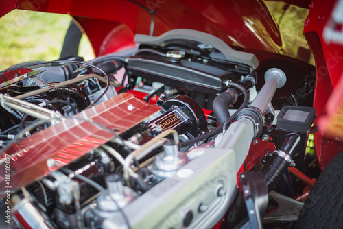 Jaguar engine bay