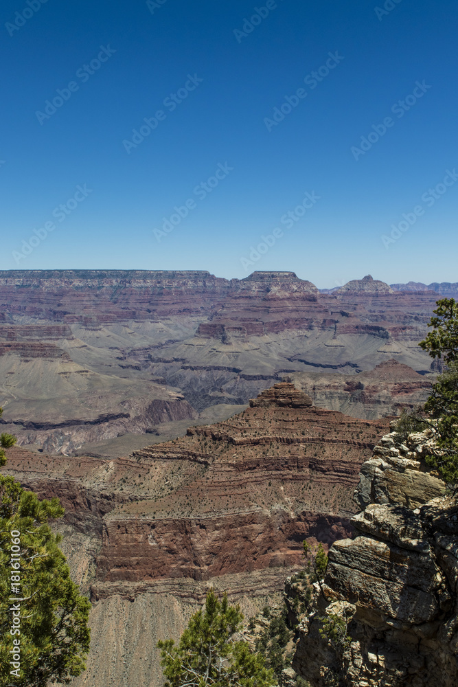 View at the Southern Rim of the Grand Canyon in Phoenix, United States of America