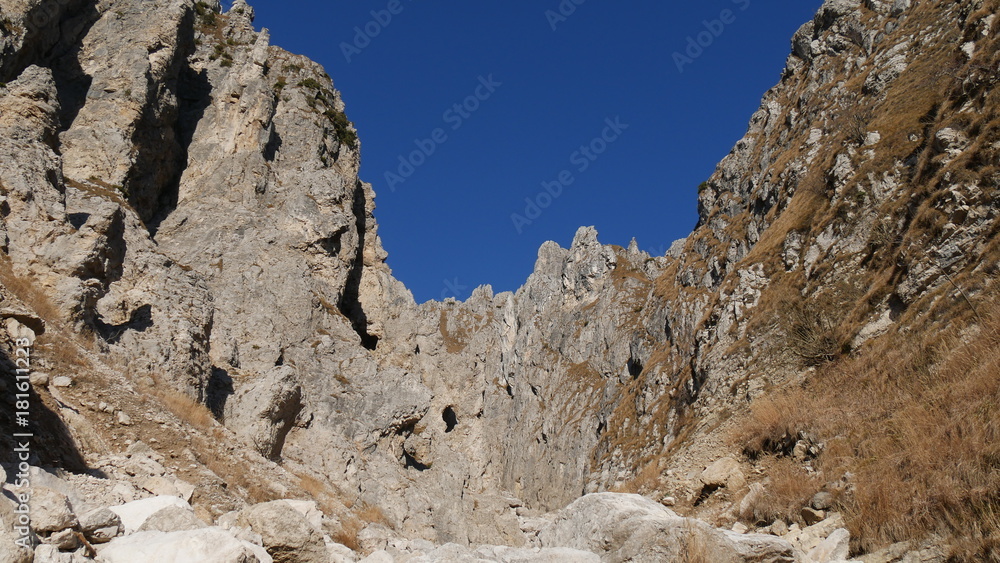 Fototapeta premium Rocce per arrampicata sportiva sulla Grigna