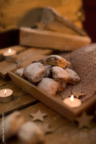 Stollenkonfekt mit Sterndeko