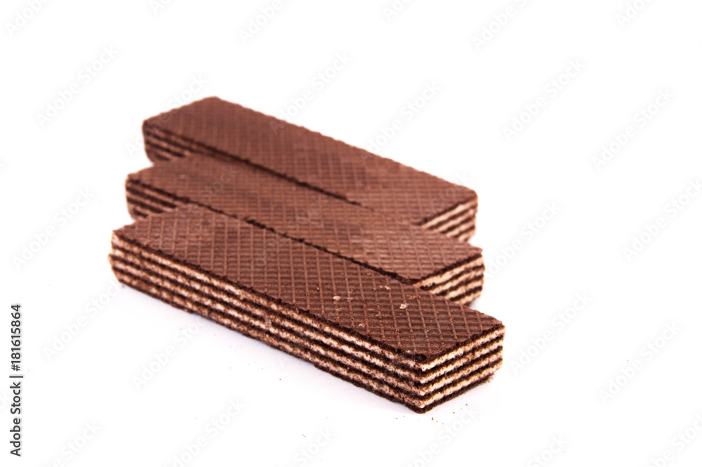 Chocolate waffles. Clouse-up Chocolate waffles. Clouse-up