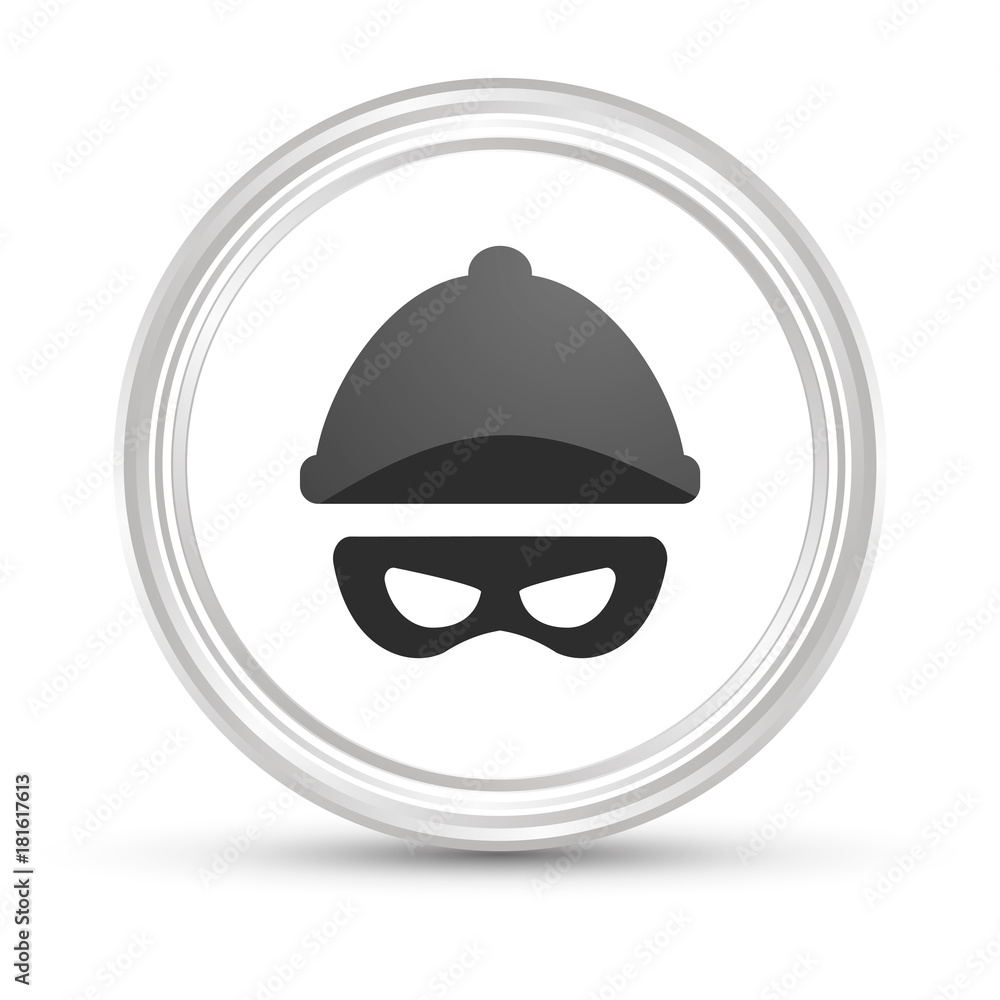 Weißer Button - Bandit Weißer Button - Bandit