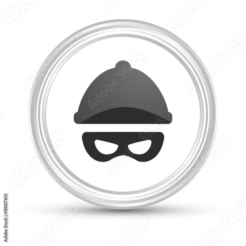 Weißer Button - Bandit