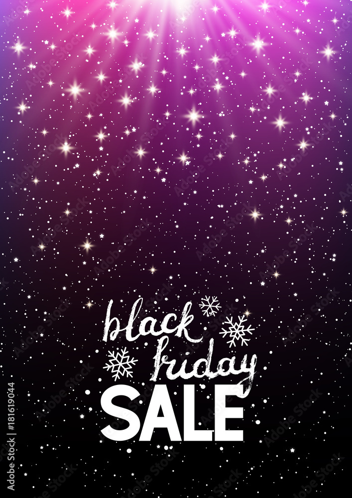 Black friday background with shining stars Black friday background with shining stars