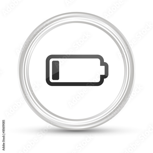 Weißer Button - Akku leer