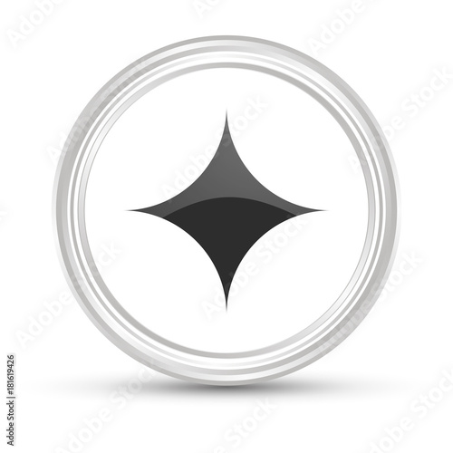Weißer Button - Sternchen