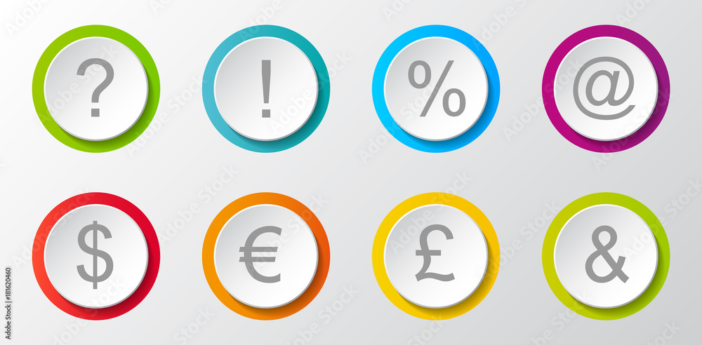 Collection of business and currency icons. Vector. Collection of business and currency icons. Vector.