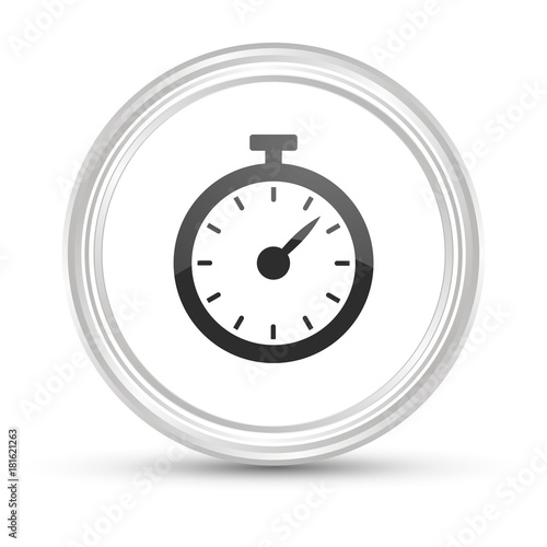 Weißer Button - Stoppuhr