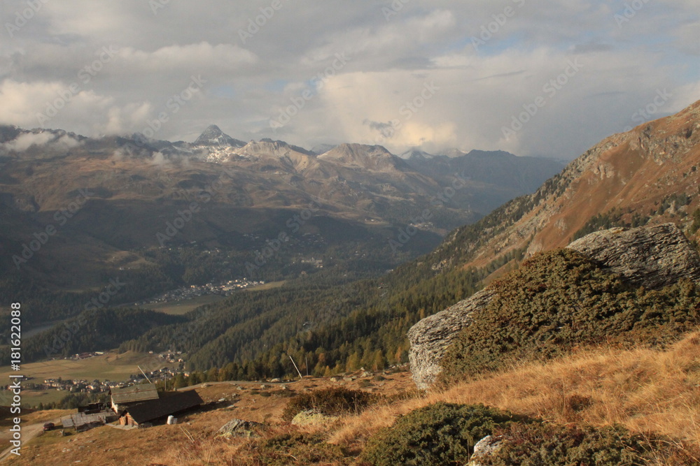 Alpenlandschaft im Oberengadin (Murtel)