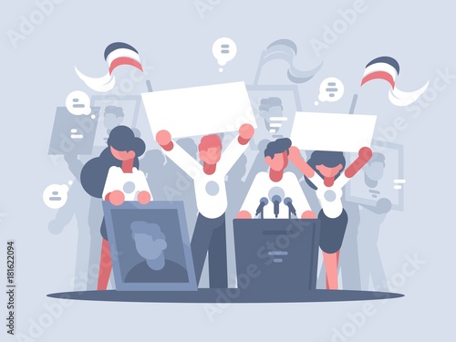 Election campaign of candidate