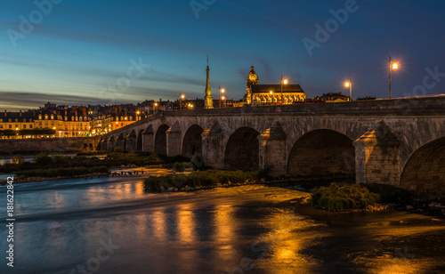 Jacques-Gabriel Bridge over the Loire River in Blois, France