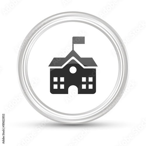 Weißer Button - Bibliothek
