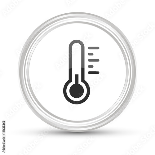 Weißer Button - Thermometer kalt