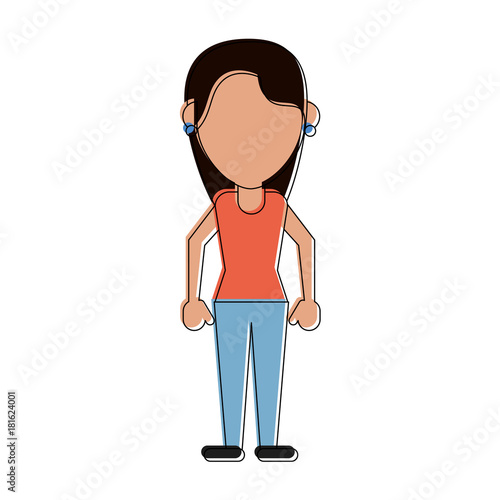 Woman tourist avatar