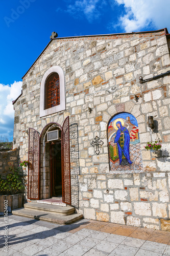 Entrance of Saint Petka's Chapel located in Belgrade Fortress or Beogradska Tvrdjava Kalemegdan Park on the confluence of the River Sava and Danube Belgrade, Serbia.