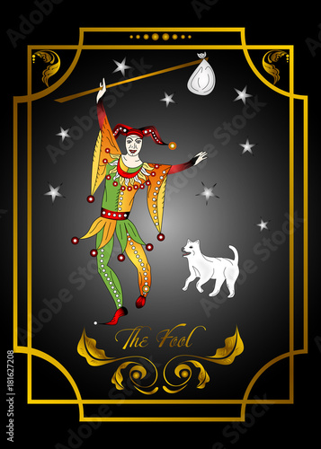 the illustration - card for tarot - the fool.
