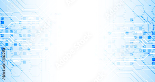Vector illustration, Hi-tech digital technology and engineering theme