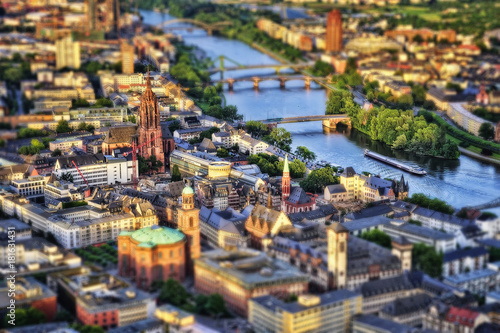 Frankfurt Aerial Tilt Shift . © Lukas