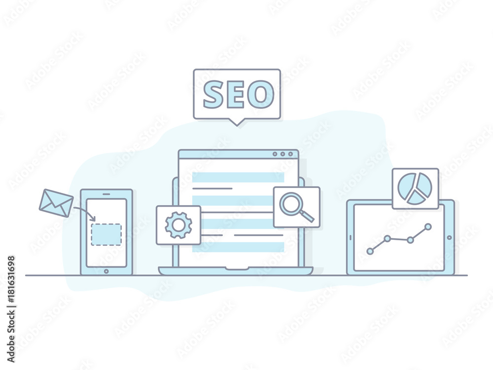 Seo banner concept Seo banner concept