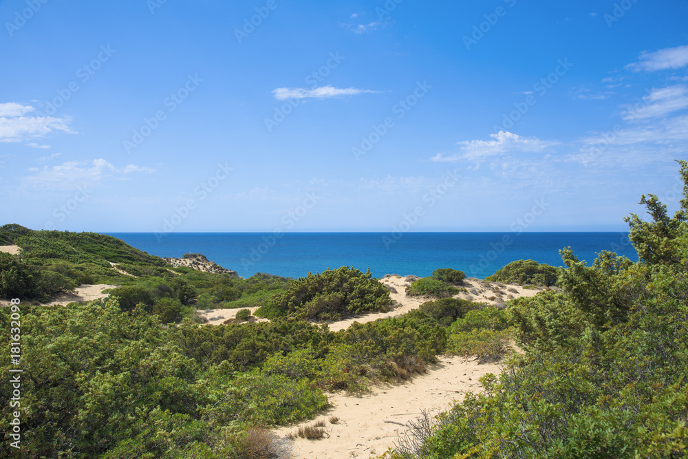 dune system of Piscinas in Sardinia, Italy