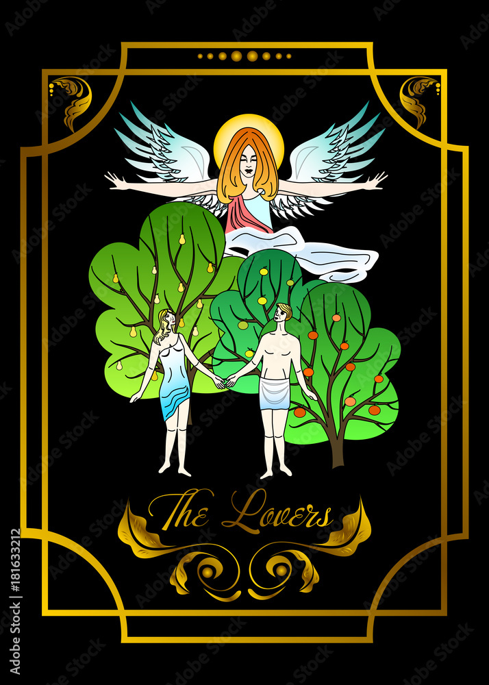 Fototapeta premium the lovers card