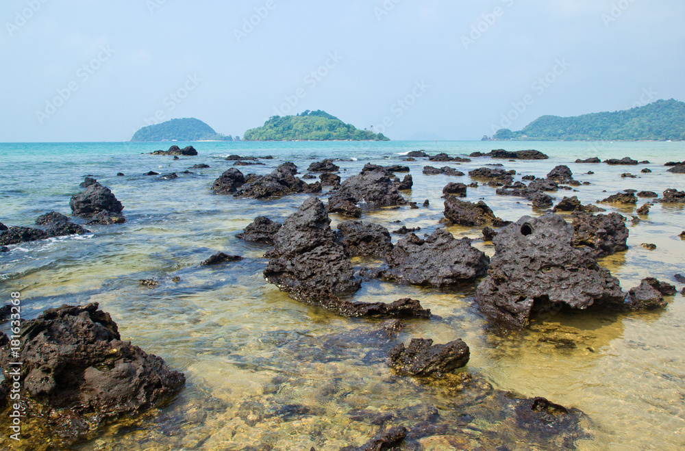 Seascape in sunny day, Koh Mak, Trat Province ,Thailand