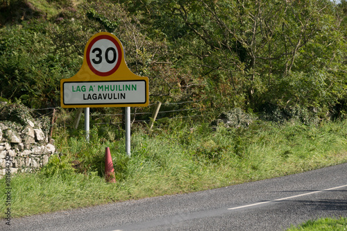 Lagavulin road sign photo