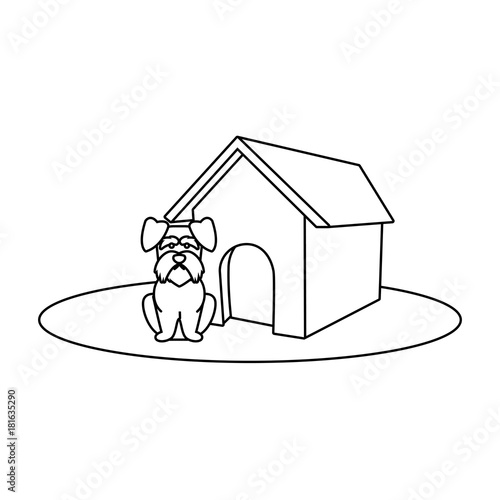 Dog house cartoon