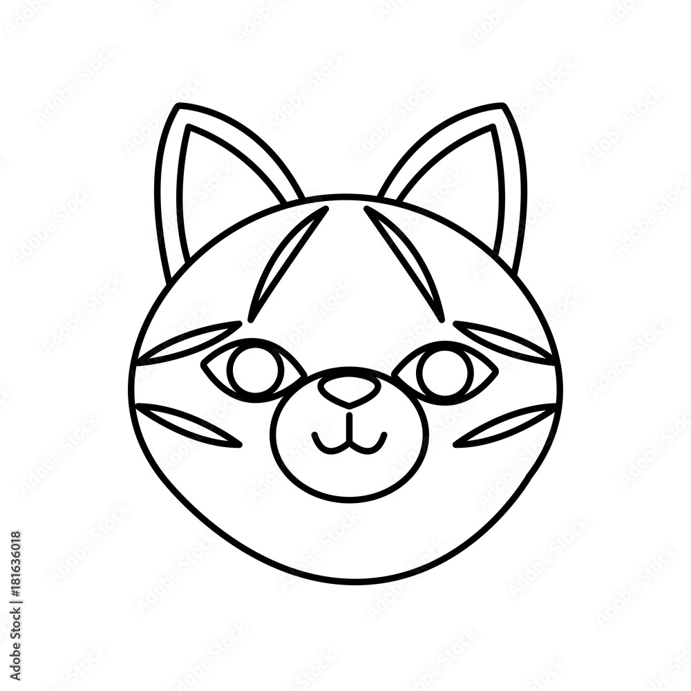 Obraz premium Cat head cartoon