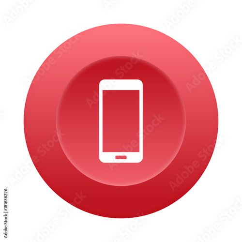 Runder 3D Button - Smartphone