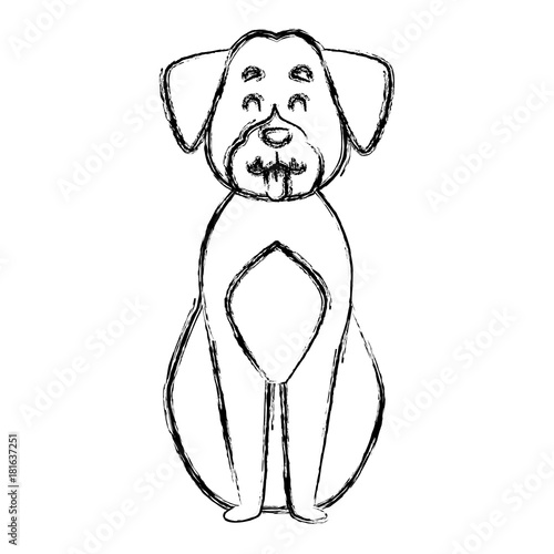 Cute dog cartoon