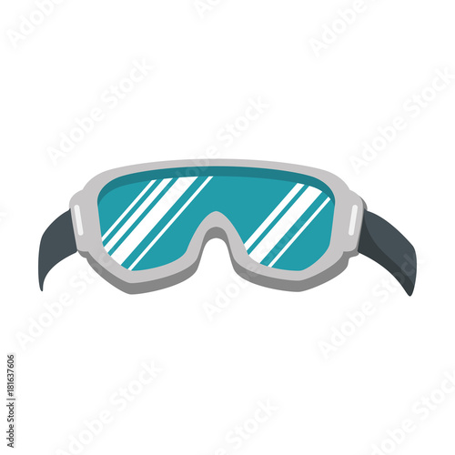 ski googles isolated icon vector illustration design