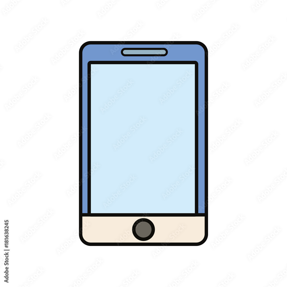 smartphone device icon over white background colorful design vector illustration smartphone device icon over white background colorful design vector illustration