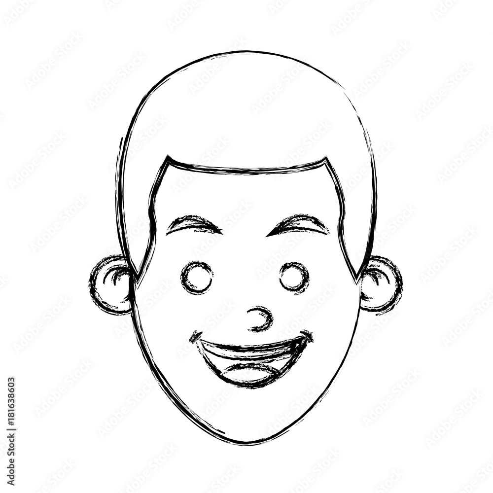 Boy smiling cartoon Boy smiling cartoon