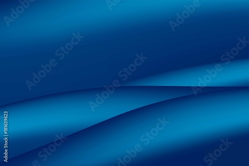 Blue abstract background cloth with curves lines and shadow  wave or wavy folds of grunge silk texture. Christmas background.