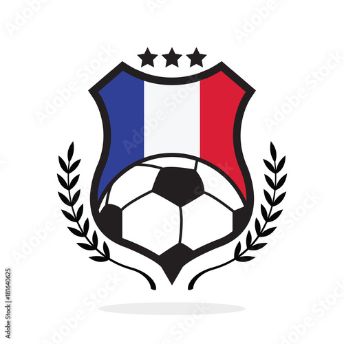 France national flag football crest