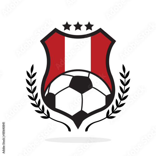 Peru national flag football crest