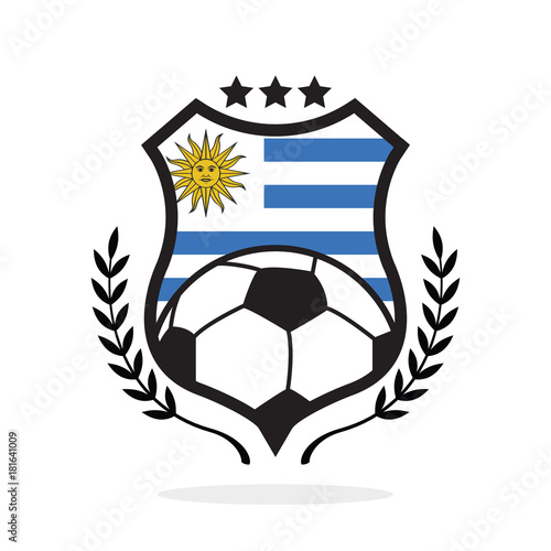 Uruguay national flag football crest