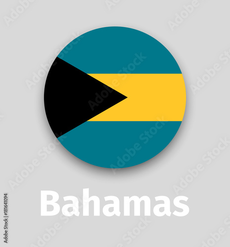 Bahamas flag, round icon Free Download Bahamas flag, round icon - GFXLoad