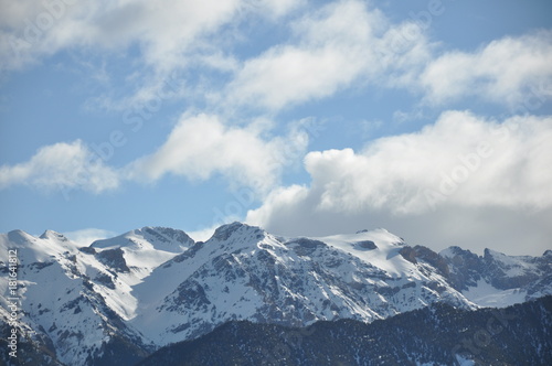 Mountain landscape - closeup, snow, glacier, high panorama © Ruzica