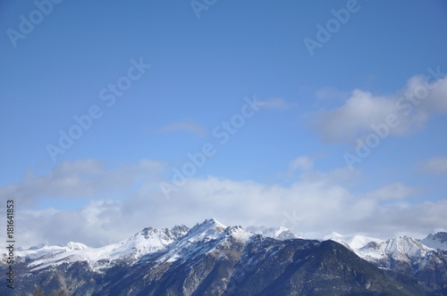 Mountain view - clouds, snow, winter, water © Ruzica