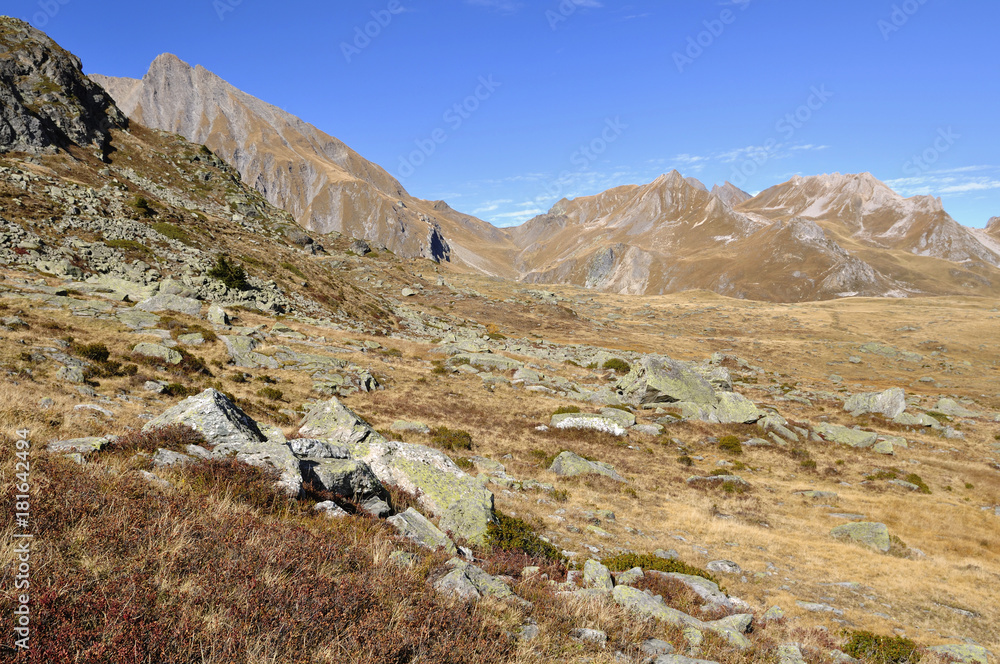 landscape of rocky mountain under blue sky landscape of rocky mountain under blue sky