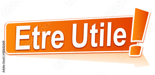 être utile sur étiquette orange