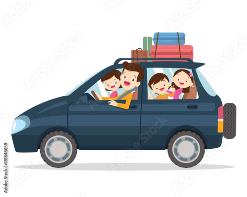 family traveling together on vacations